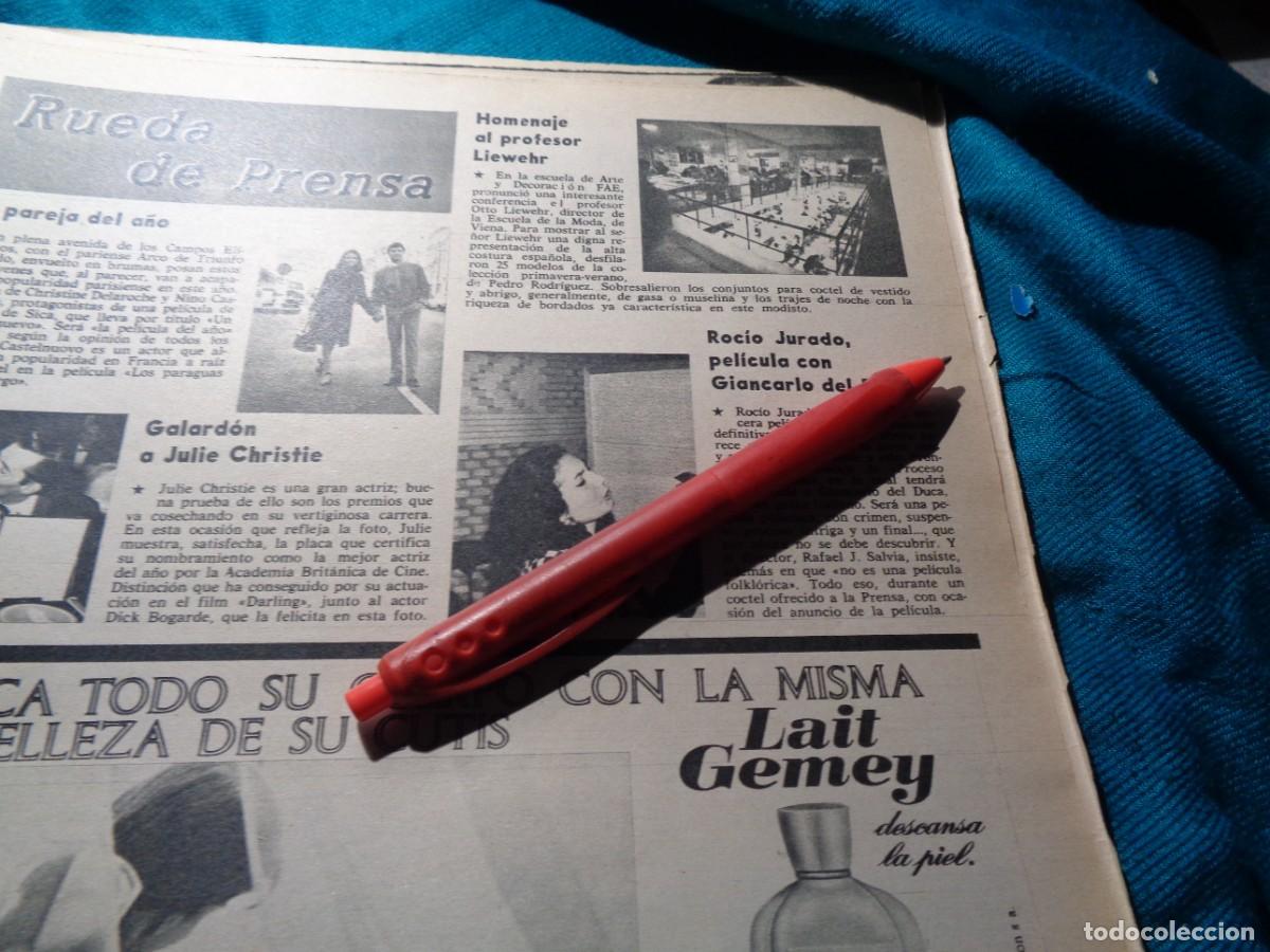 Coleccionismo de Revistas y Peri&oacute;dicos: RECORTE : ROCIO JURADO, PELICULA CON GIANCARLO DEL DUCA. AMA, ABRIL 1966(#)