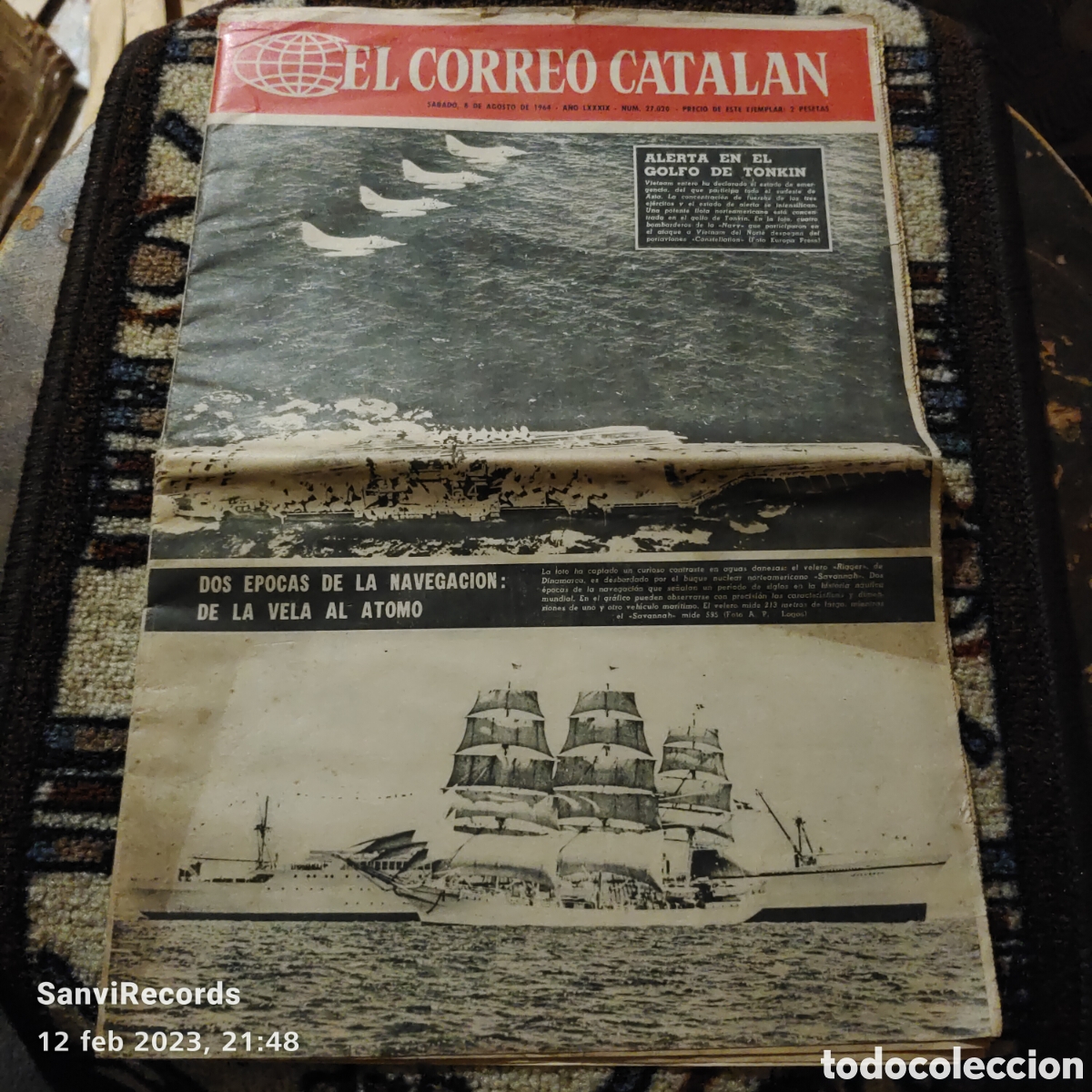 Sammeln von Zeitschriften und Zeitungen: EL CORREO CATALAN N&deg; 27020: ALERTA EN EL GOLFO DE TONKIN (AGOSTO 1964)