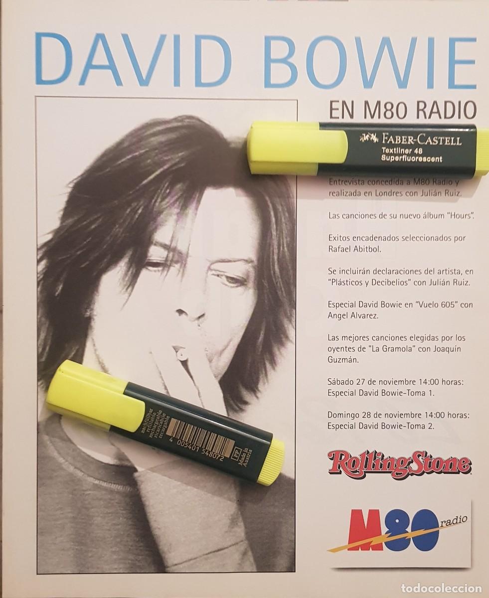 Coleccionismo de revistas y peri&oacute;dicos: Reportaje David Bowie. Diciembre 99