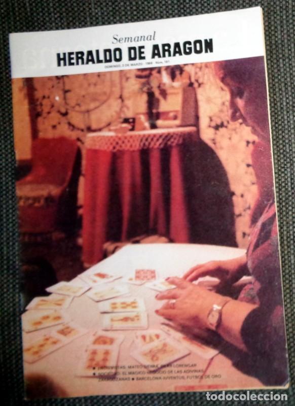 Coleccionismo de Revistas y Peri&oacute;dicos: SEMANAL HERALDO ARAG&Oacute;N N&ordm;181 Marzo 1986. ADIVINAS TAROT ZARAGOZA. BARCELONA JUVENTUS F&Uacute;TBOL. MADONNA