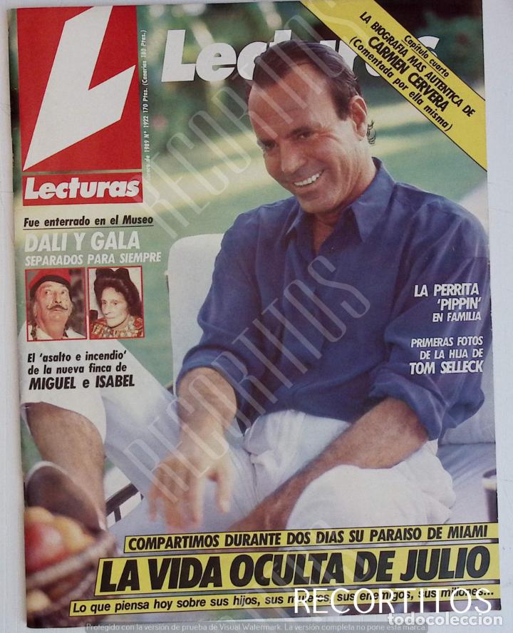 Coleccionismo de Revistas y Peri&oacute;dicos: recorte portada de julio iglesias salvador dali gala