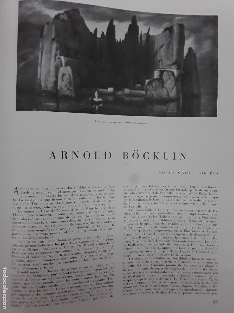 Collectionnisme de Revues et Journaux: ARNOLD BOCKLIN REVISTA A&Ntilde;O 1946