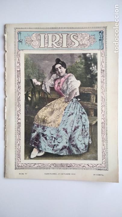 Coleccionismo de Revistas y Peri&oacute;dicos: Iris. N&uacute;m. 77. 27 de octubre de 1900. Valenciana