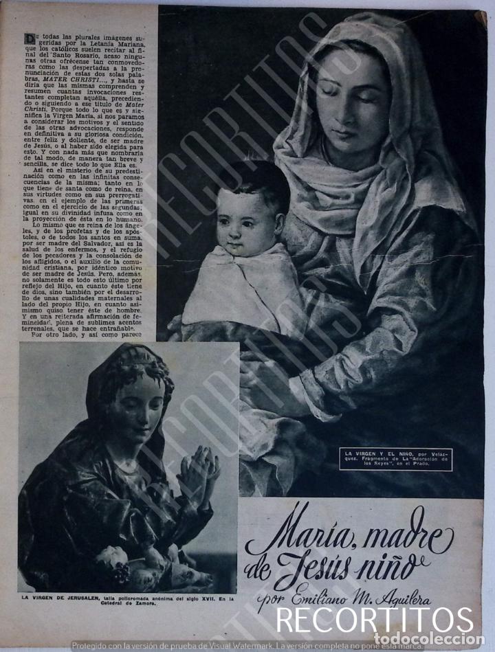 Coleccionismo de revistas y peri&oacute;dicos: 1954 MARIA MADRE DE JESUS NI;O DALI ARTE MURILLO