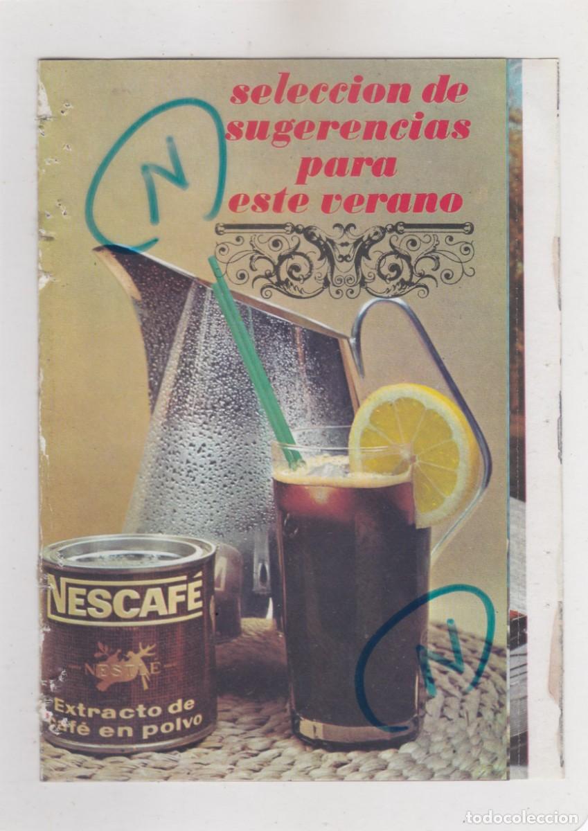 Coleccionismo de revistas y peri&oacute;dicos: PUBLICIDAD T 1963. ANUNCIO NESCAFE - RECETARIO. SELECCI&Oacute;N DE SUGERENCIAS PARA EL VERANO (8 PAGINAS)