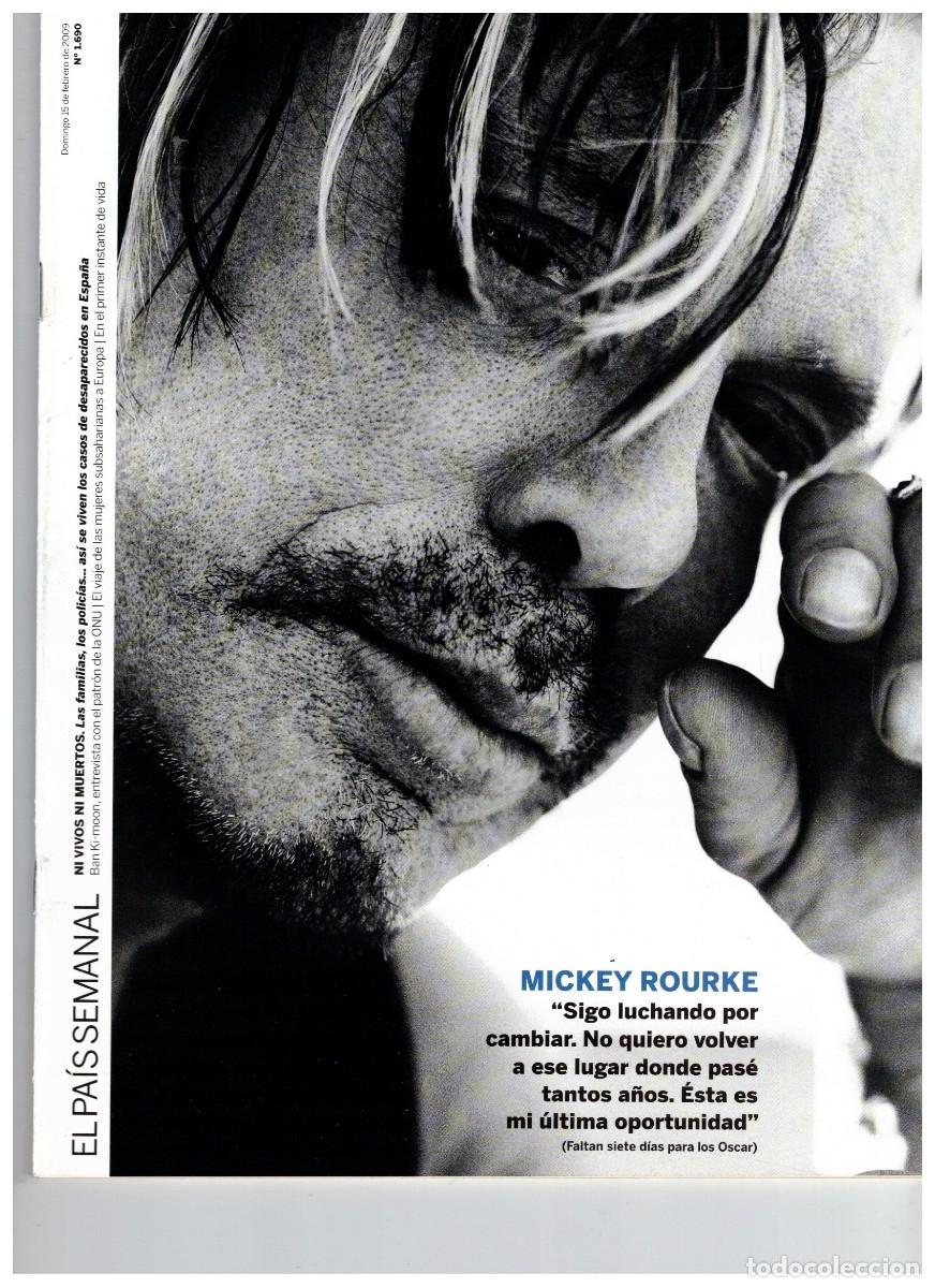 Coleccionismo de revistas y peri&oacute;dicos: EPS 2009 MICKEY ROURKE. MICHELITO. CHESS RECORDS. BAN KI-MOON. NI VIVOS NI MUERTOS.