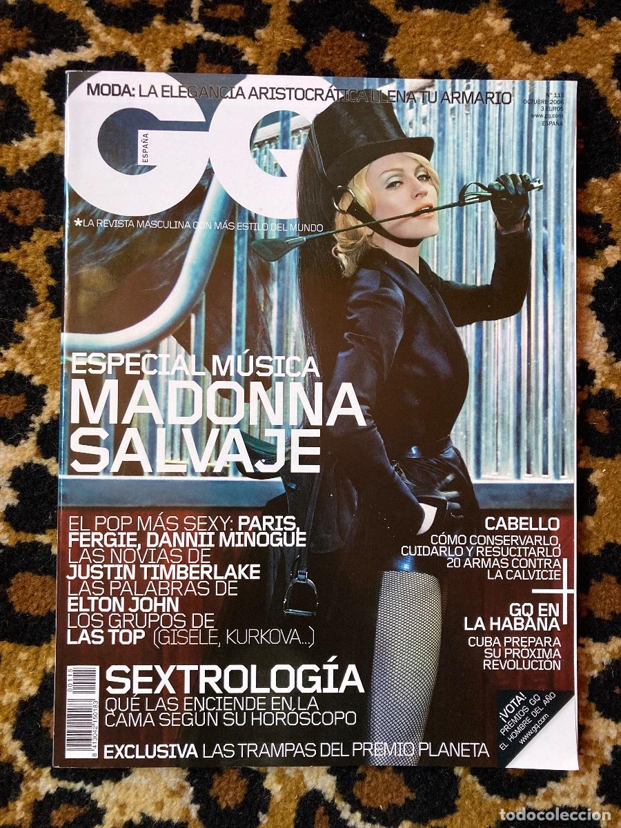 Coleccionismo de Revistas y Peri&oacute;dicos: Revista Madonna GQ (Espa&ntilde;a) Octubre 2006