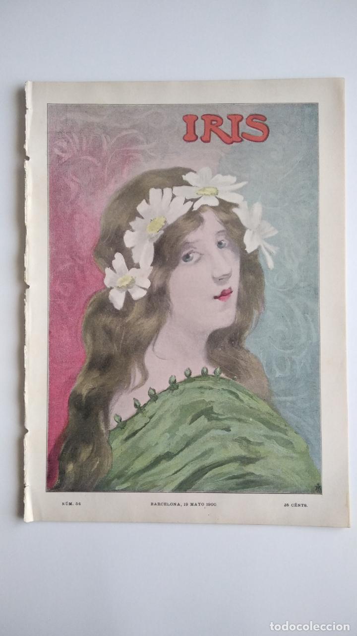 Coleccionismo de revistas y peri&oacute;dicos: Iris. N&uacute;m. 54. 19 de mayo de 1900 - Foto 1