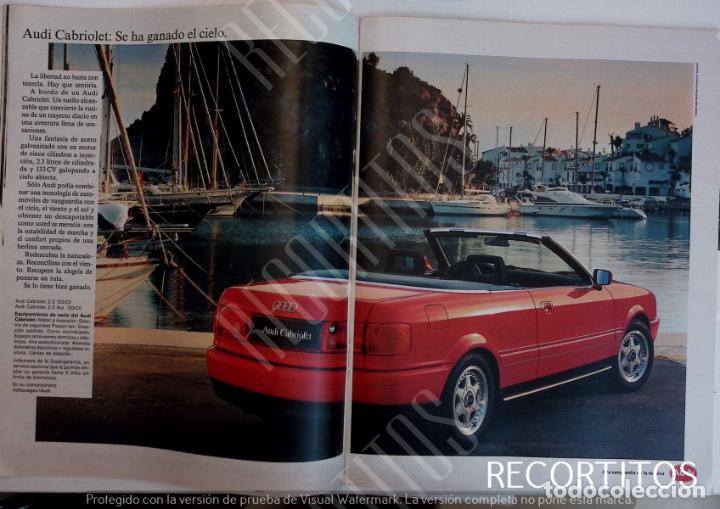 Collection Magazines and Newspapers: ANUNCIO PUBLICIDAD AUDI CABRIOLET