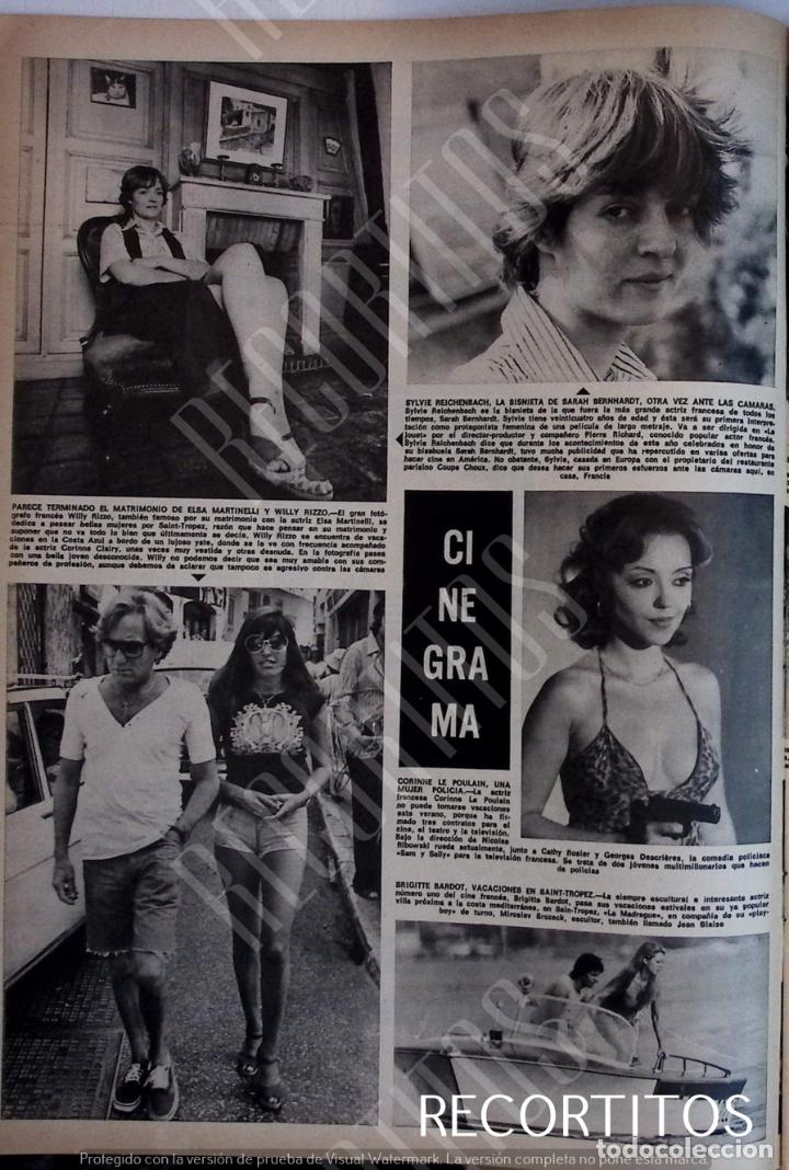 Coleccionismo de Revistas y Peri&oacute;dicos: ELSA MARTINELLI CORINNE LE POULAIN BRIGITTE BARDOT
