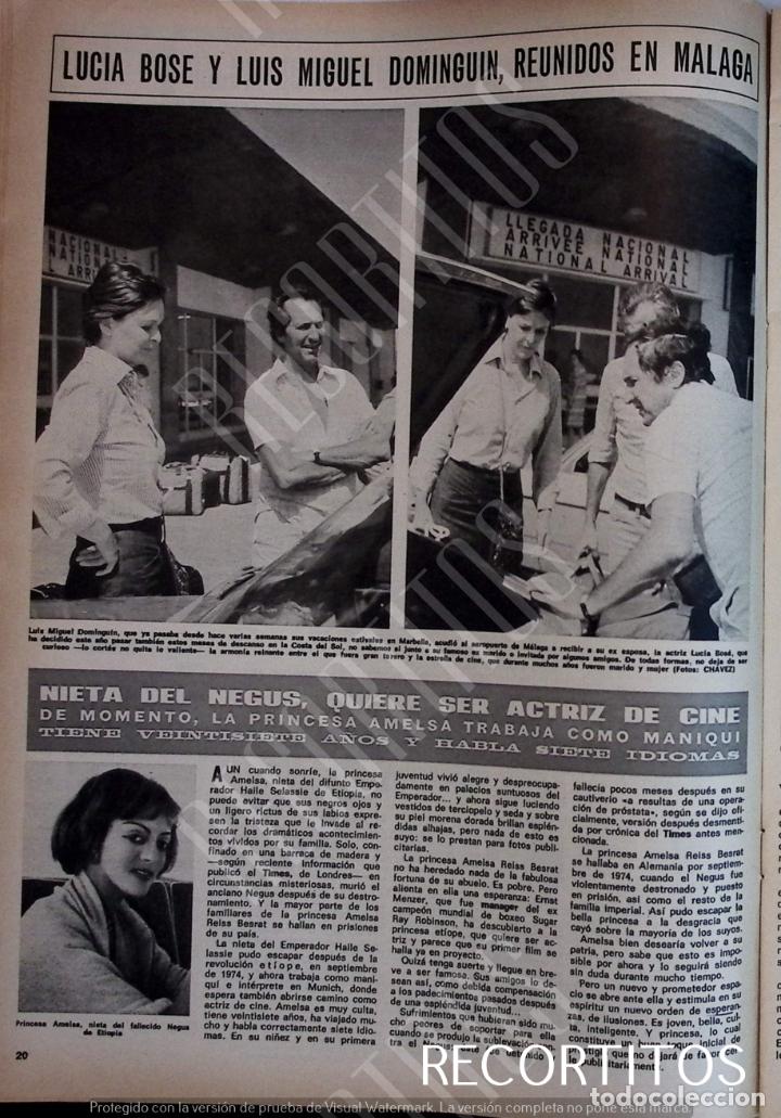 Coleccionismo de Revistas y Peri&oacute;dicos: LUCIA BOSE MIGUEL BOSE LUIS MIGUEL DOMINGUIN paola