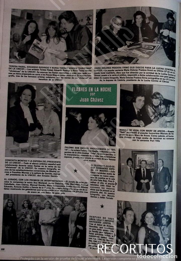 Colecionismo de Revistas e Jornais: SARA MONTIEL PALOMA SAN BASILIO MARIA DOLORES PRADERA LOLA FLORES