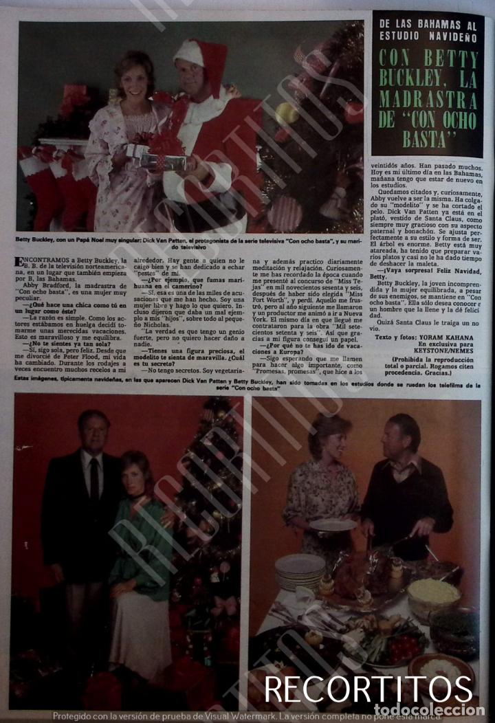 Colecionismo de Revistas e Jornais: BETTY BUCKLEY VINCENT VAN PATTEN CON OCHO BASTA 8 ENOUGHT