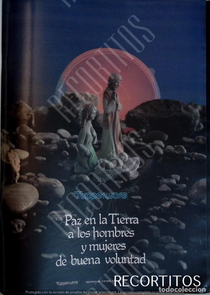 Colecionismo de Revistas e Jornais: ANUNCIO PUBLICIDAD TUPPERWARE NAVIDAD 1980