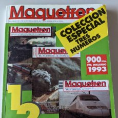 Coleccionismo de Revistas y Periódicos: MAQUETREN REVISTA - 1, 2, 3 - DIFICIL - COLECCION ESPECIAL TRES NUMEROS 1993