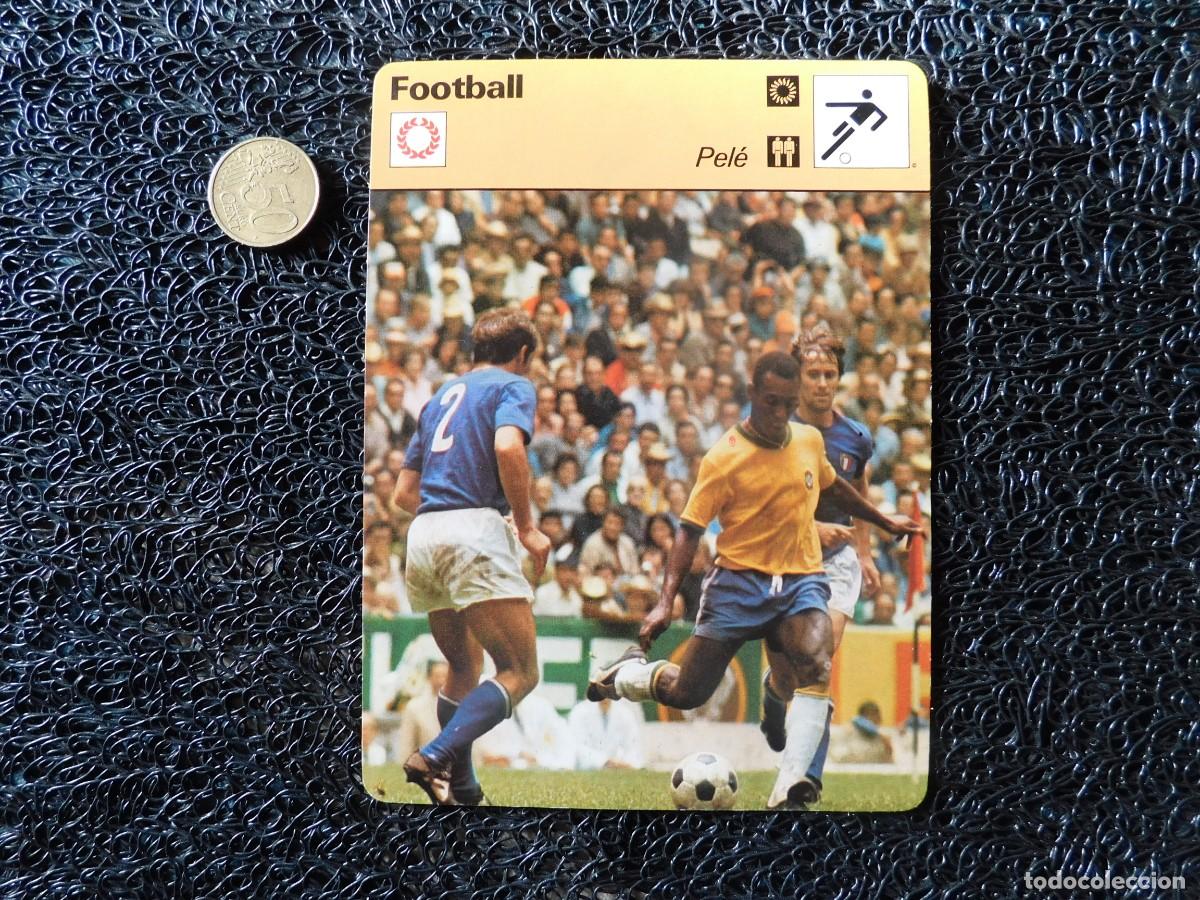 Colecionismo de Revistas e Jornais: carte : Pel&eacute;, BALLON AU PIED COUPE DU MONDE 1970 ENTRE BURGNICH et ROSATO ( BRESIL-ITALIE)