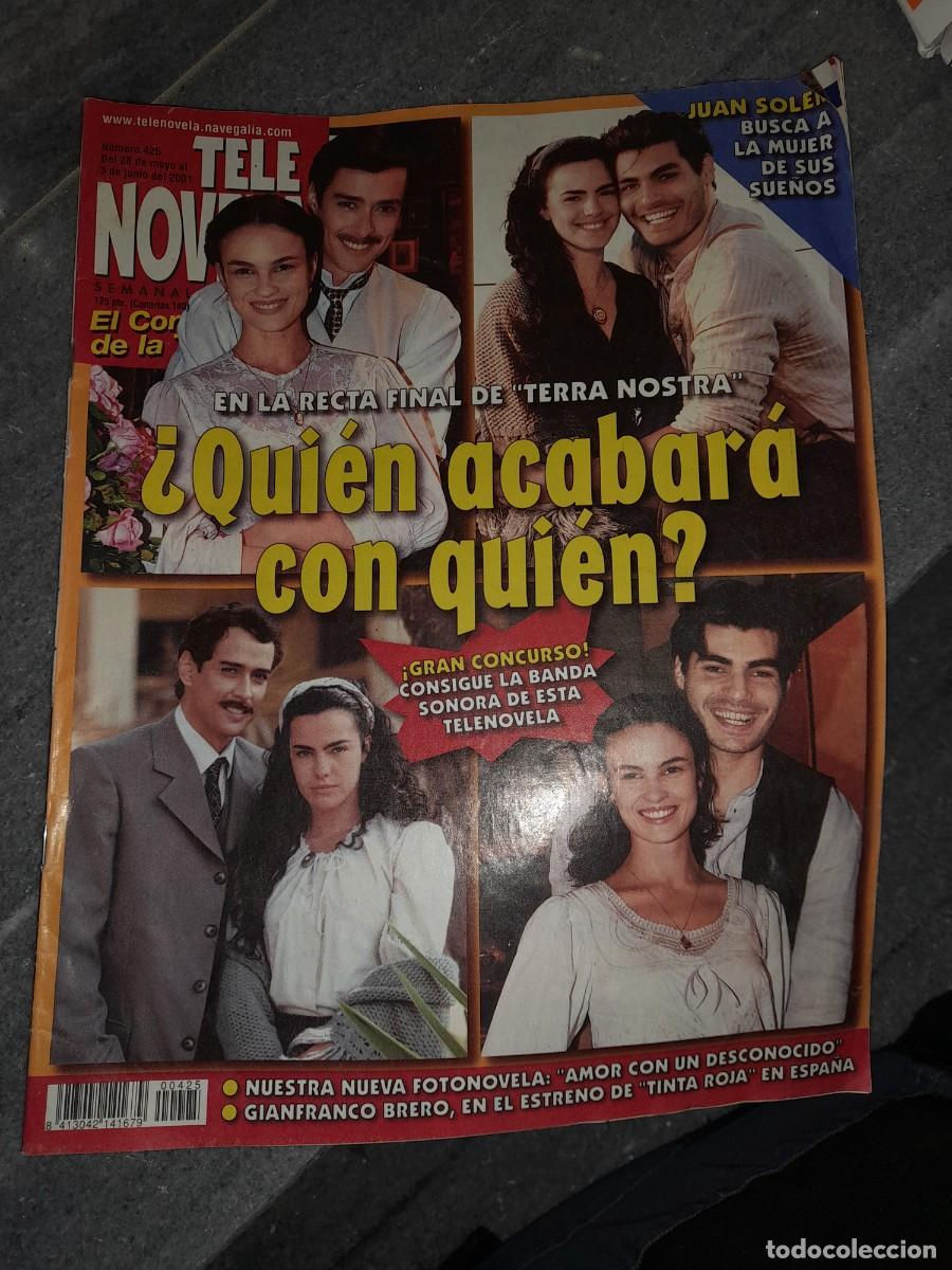 Coleccionismo de Revistas y Peri&oacute;dicos: Revista Tele novela 425 Martha Figueroa Fabio Dias Juan soler Claudia Raia