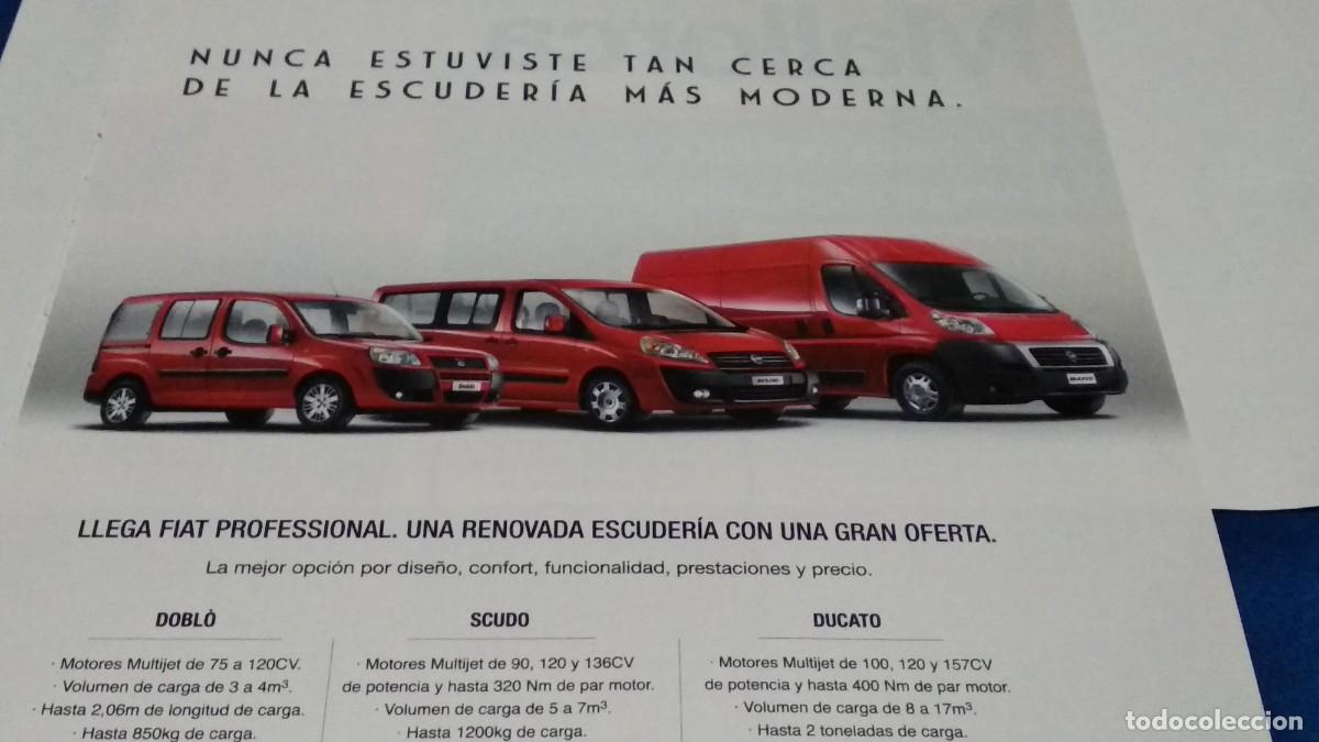 Coleccionismo de Revistas y Peri&oacute;dicos: PUBLICIDAD HOJA REVISTA ( FIAT VEH&Iacute;CULOS COMERCIALES / DOBL&Oacute;, SCUDO, DUCATO )
