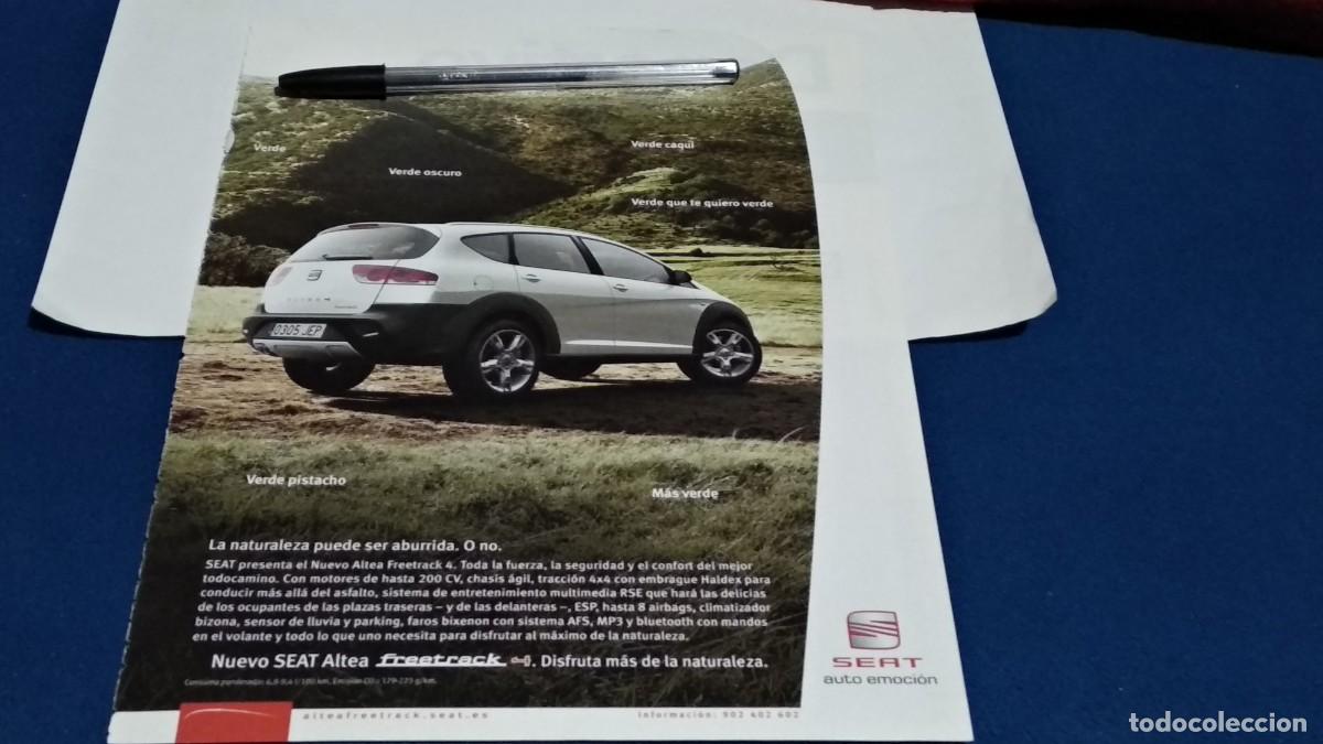 Coleccionismo de revistas y peri&oacute;dicos: PUBLICIDAD HOJA REVISTA ( SEAT ALTEA - VEH&Iacute;CULOS )