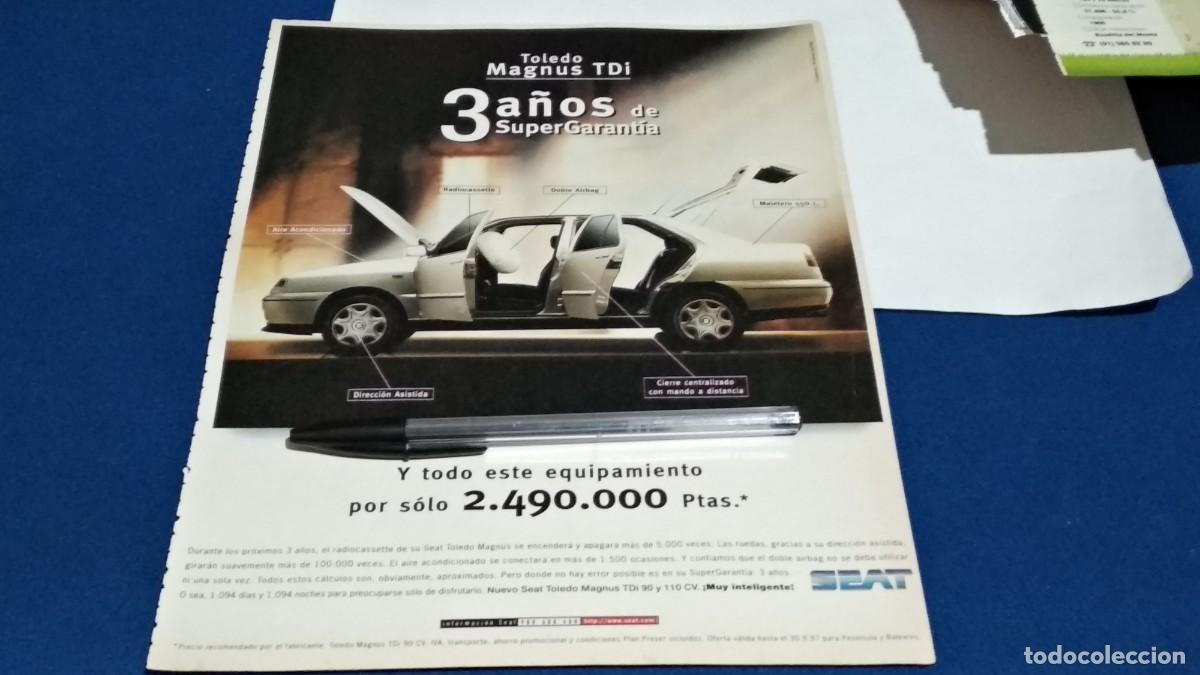 Coleccionismo de Revistas y Peri&oacute;dicos: PUBLICIDAD HOJA REVISTA ( SEAT TOLEDO + ATL&Eacute;TICO MADRID 97/98 ) VER FOTOS