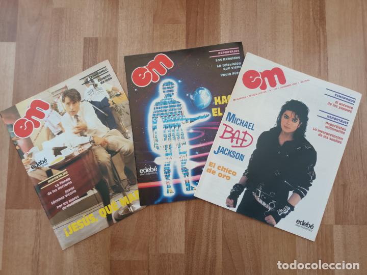 Coleccionismo de Revistas y Peri&oacute;dicos: EM REVISTA JUVENIL EN MARCHA 1987 88 N&ordm;130,131,132. MICHAEL JACKSON, JESUS HERMIDA, REBELDES MOVIDA,