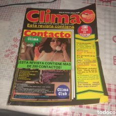 Coleccionismo de Revistas y Periódicos: REVISTA CLIMA NÚMERO 45 DEL 21/1/80. Lote 393199524