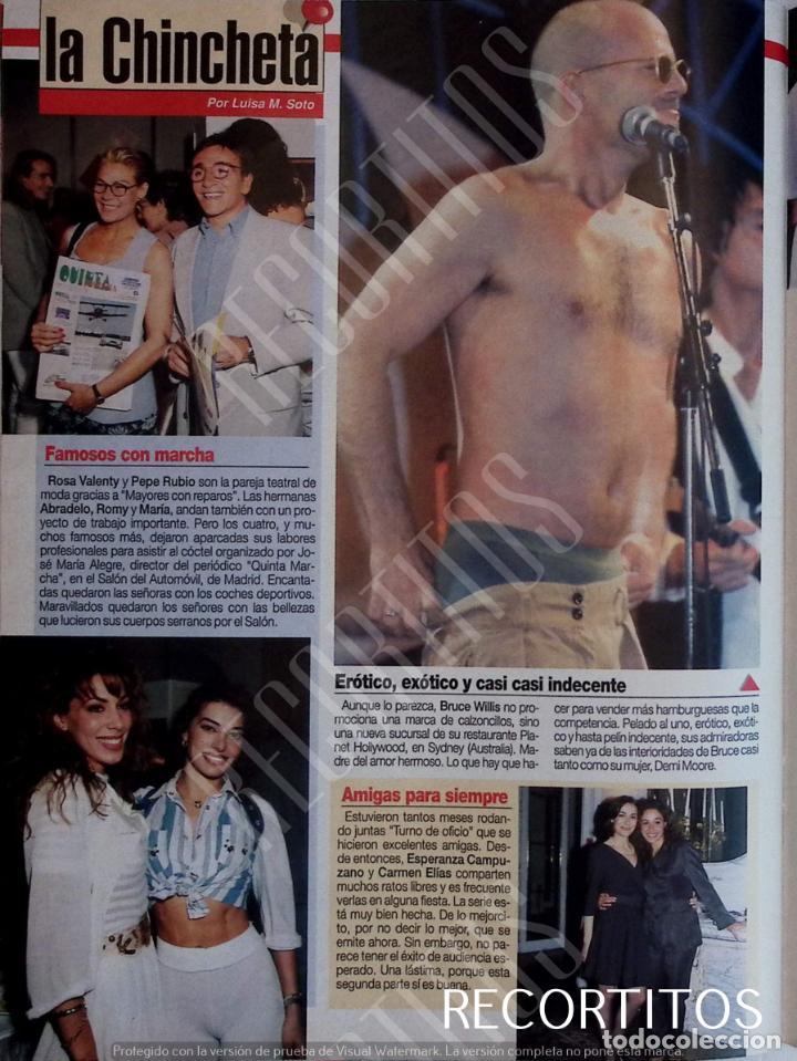 Coleccionismo de Revistas y Peri&oacute;dicos: BRUCE WILLIS ROSA VALENTY PEPE RUBIO MARIA ABRADELO ROMY CARMEN ELIAS ESPERANZA CAMPUZANO