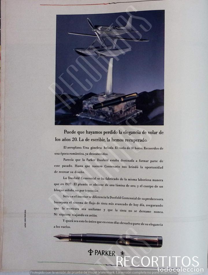 Coleccionismo de Revistas y Peri&oacute;dicos: ANUNCIO PUBLICIDAD ESTILOGRAFICA PARKER