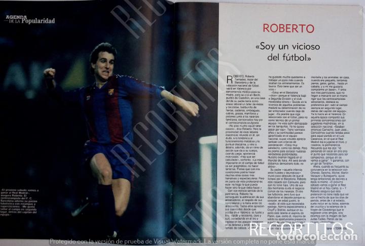 Coleccionismo de Revistas y Peri&oacute;dicos: ROBERTO FC BARCELONA