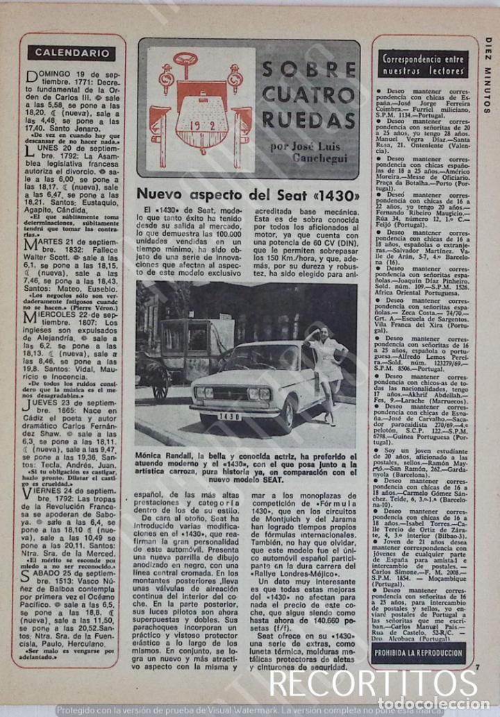Coleccionismo de revistas y peri&oacute;dicos: MONICA RANDALL SEAT 1430
