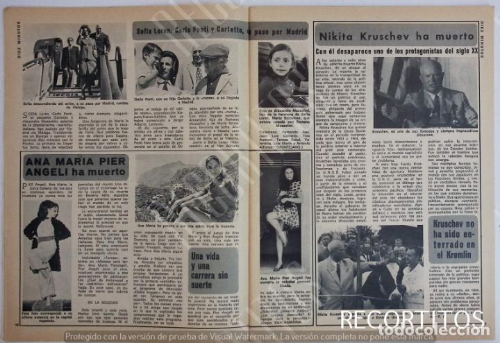 Coleccionismo de Revistas y Peri&oacute;dicos: ANA MARIA PIER ANGELI NIKITA KRUSCHEV SOFIA LOREN