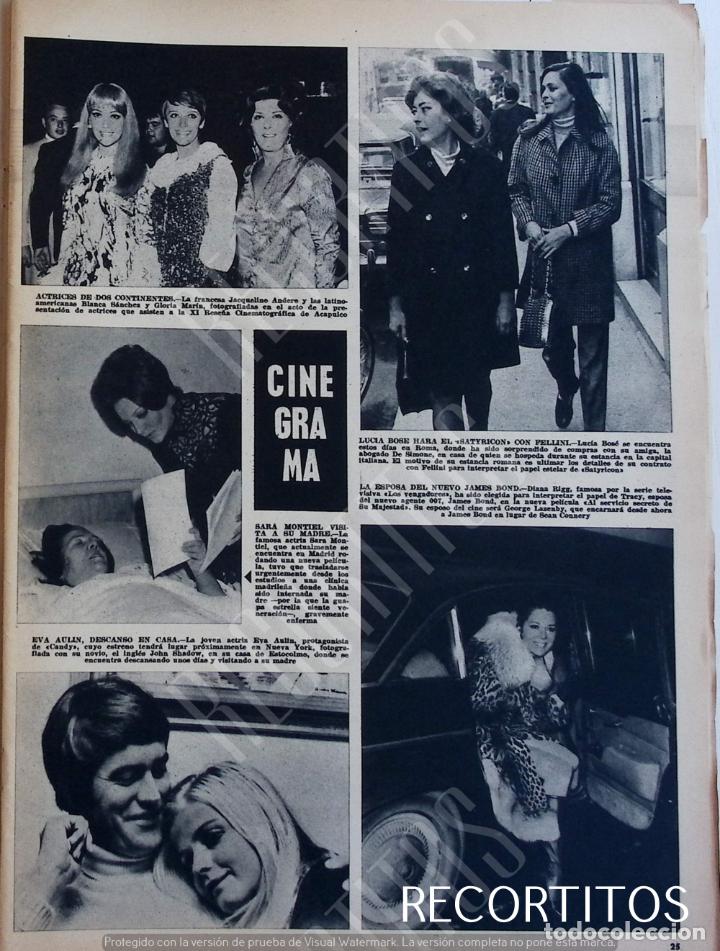 Coleccionismo de revistas y peri&oacute;dicos: eva aulin lucia bose diana rigg sara montiel