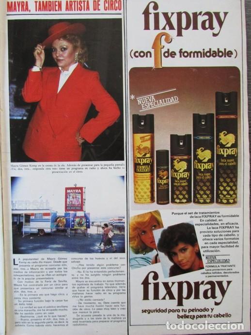 Coleccionismo de Revistas y Peri&oacute;dicos: RECORTE REVISTA SEMANA 2256 1983 MAYRA G&Oacute;MEZ KEMP