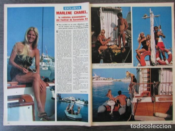 Coleccionismo de Revistas y Peri&oacute;dicos: RECORTE REVISTA SEMANA 2256 1983 MARLENE CHAREL, EUROVISI&Oacute;N 1983. GIANNINA FACIO, PRINCESA MURAT