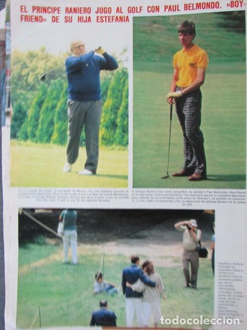 Coleccionismo de Revistas y Peri&oacute;dicos: RECORTE REVISTA SEMANA 2316 1984 RAINIERO DE M&Oacute;NACO Y PAUL BELMONDO