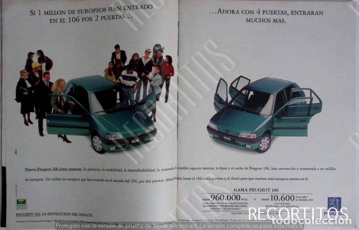 Coleccionismo de Revistas y Peri&oacute;dicos: PEUGEOT 106 ANUNCIO PUBLICIDAD