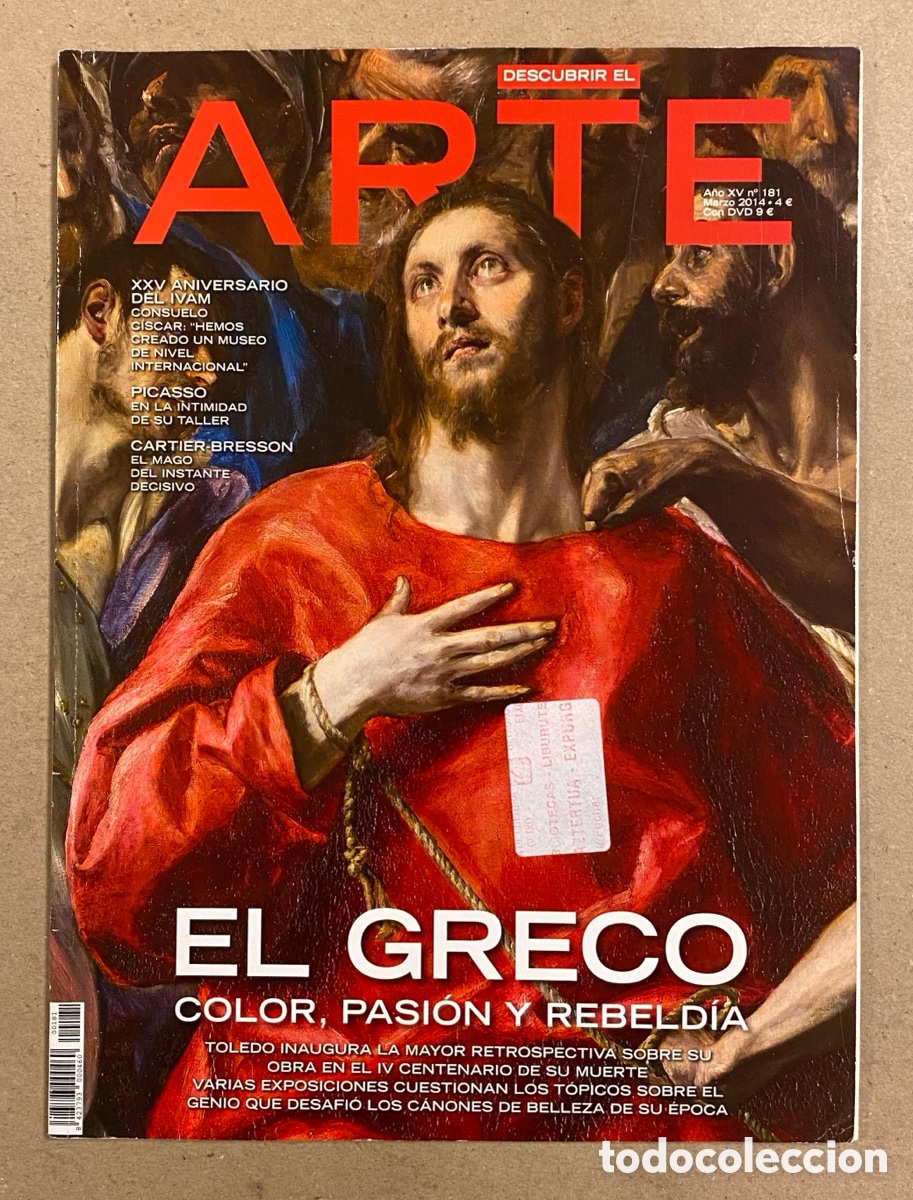 Coleccionismo de revistas y peri&oacute;dicos: DESCUBRIR EL ARTE N&deg; 181 (2014). EL GRECCO, PICASSO, CARTIER-BRESSON, XXV ANIVERSARIO IVAM,&hellip;