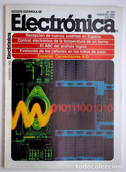 Collezionismo di Riviste e Giornali: Revista Espa&ntilde;ola de Electr&oacute;nica. N&ordm; 423. Febrero 1990