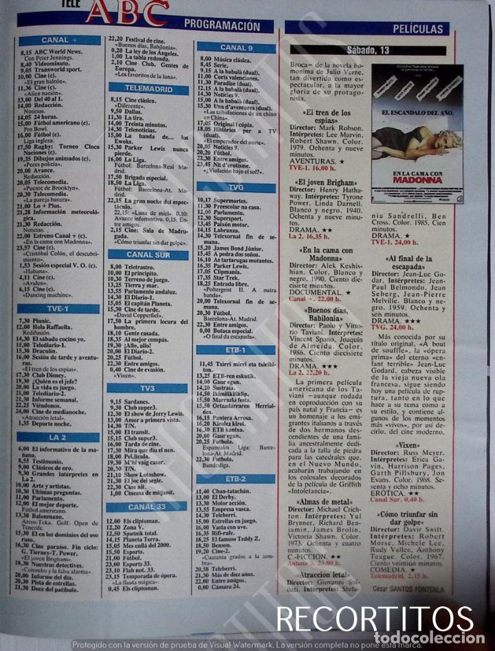 Coleccionismo de Revistas y Peri&oacute;dicos: EN LA CAMA CON MADONNA