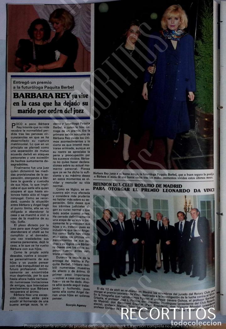 Coleccionismo de revistas y peri&oacute;dicos: BARBARA REY