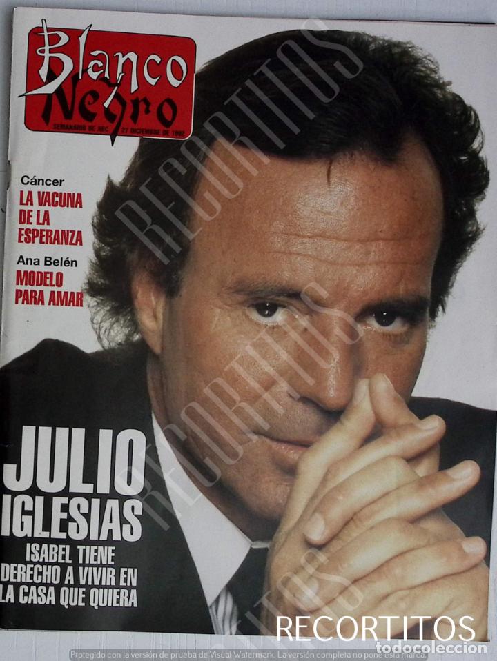 Coleccionismo de Revistas y Peri&oacute;dicos: RECORTE PORTADA JULIO IGLESIAS