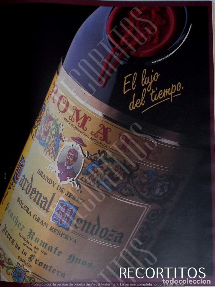 Coleccionismo de Revistas y Peri&oacute;dicos: CARDENAL MENDOZA BRANDY ANUNCIO PUBLICIDAD