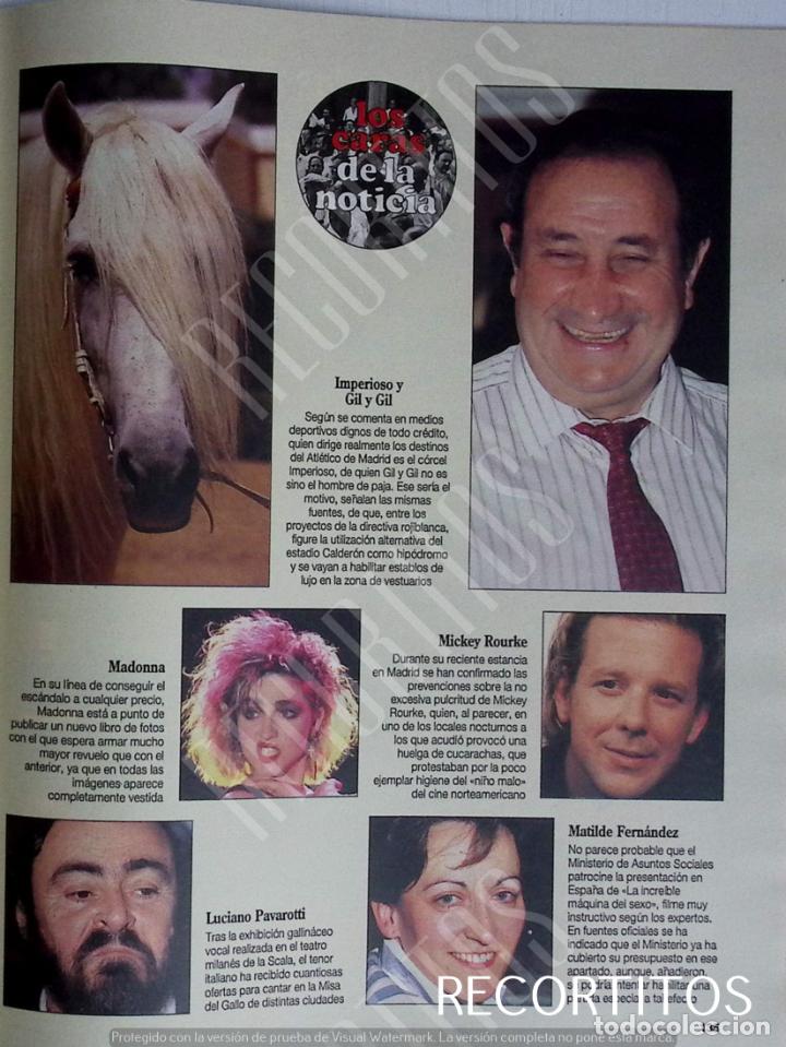 Coleccionismo de Revistas y Peri&oacute;dicos: MADONNA MICKEY ROURKE MATILDE FERNANDEZ LUCIANO PAVAROTTI GIL Y GIL IMPERIOSO