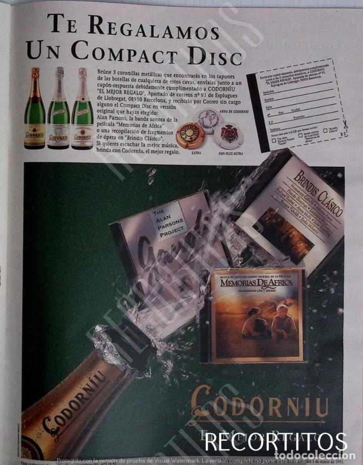 Coleccionismo de revistas y peri&oacute;dicos: CODORNIU CAVA ANUNCIO PUBLICIDAD