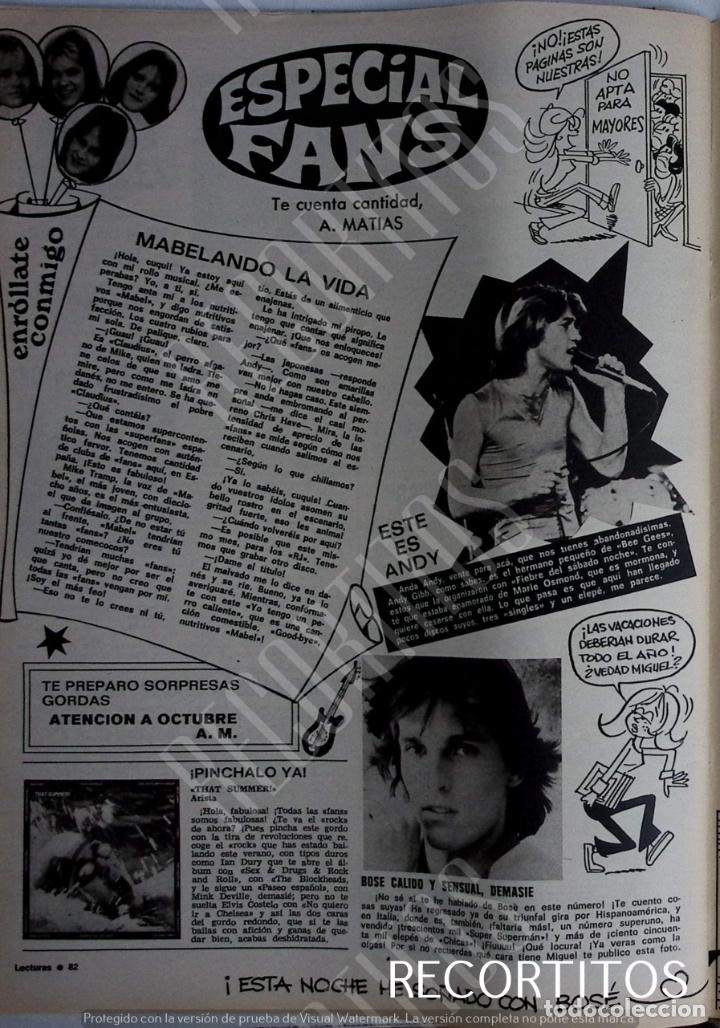 Coleccionismo de Revistas y Peri&oacute;dicos: ANDY GIBB MIGUEL BOSE