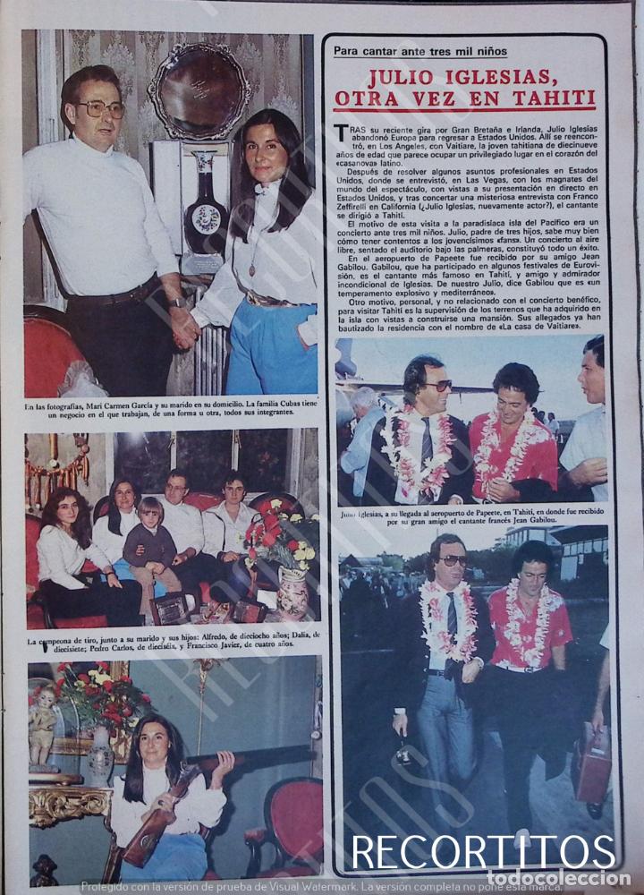 Coleccionismo de Revistas y Peri&oacute;dicos: JULIO IGLESIAS EN TAHITI