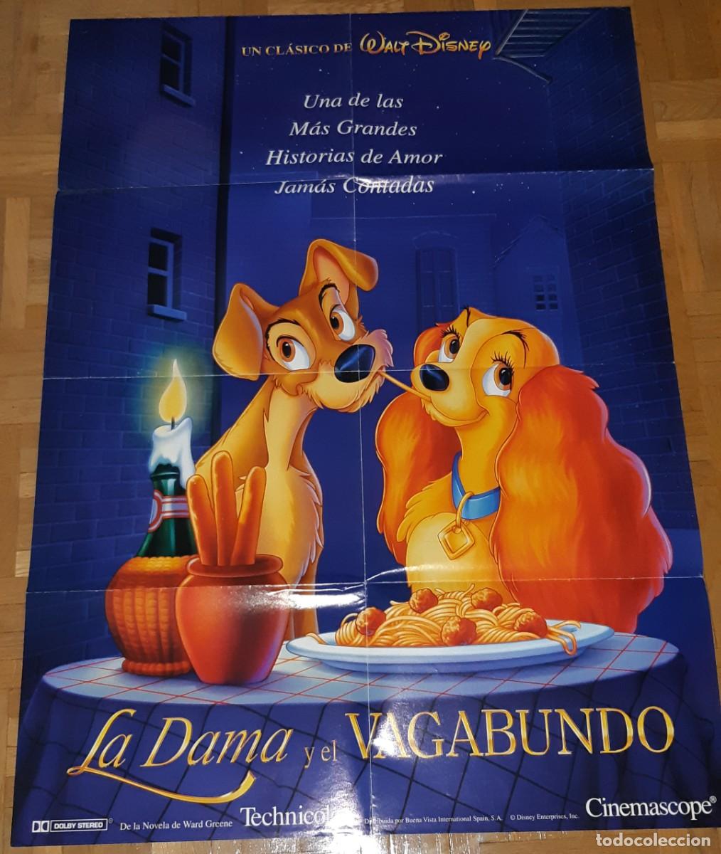 Coleccionismo de Revistas y Peri&oacute;dicos: POSTER 2 CARAS LA DAMA Y EL VAGABUNDO Y BLUR TOP DISNEY