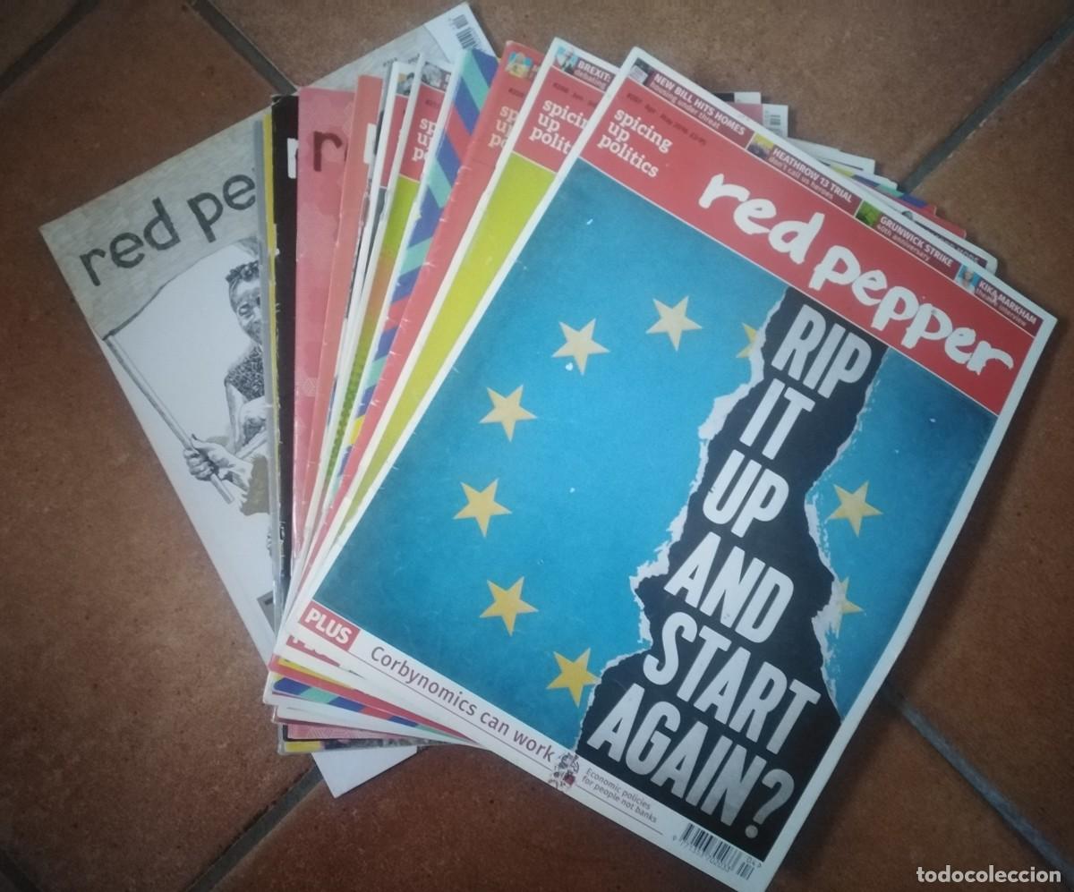 Collectionnisme de Revues et Journaux: Red Pepper. Spicing Up Politics. Lote de 14 n&uacute;meros. En ingl&eacute;s. 2016-2018