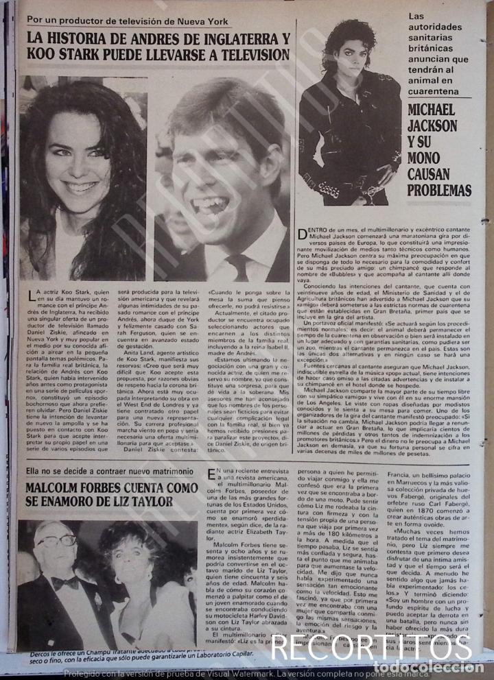Coleccionismo de Revistas y Peri&oacute;dicos: ELIZABETH TAYLOR LIZ MICHAEL JACKSON