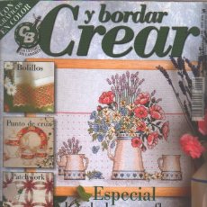 Coleccionismo de Revistas y Periódicos: CREAR Y BORDAR Nº8 ESPECIAL BORDADOS CON FLORES - ”COSTURA, PUNTO DE CRUZ, GANCHILLO, ETC...”. Lote 394191314